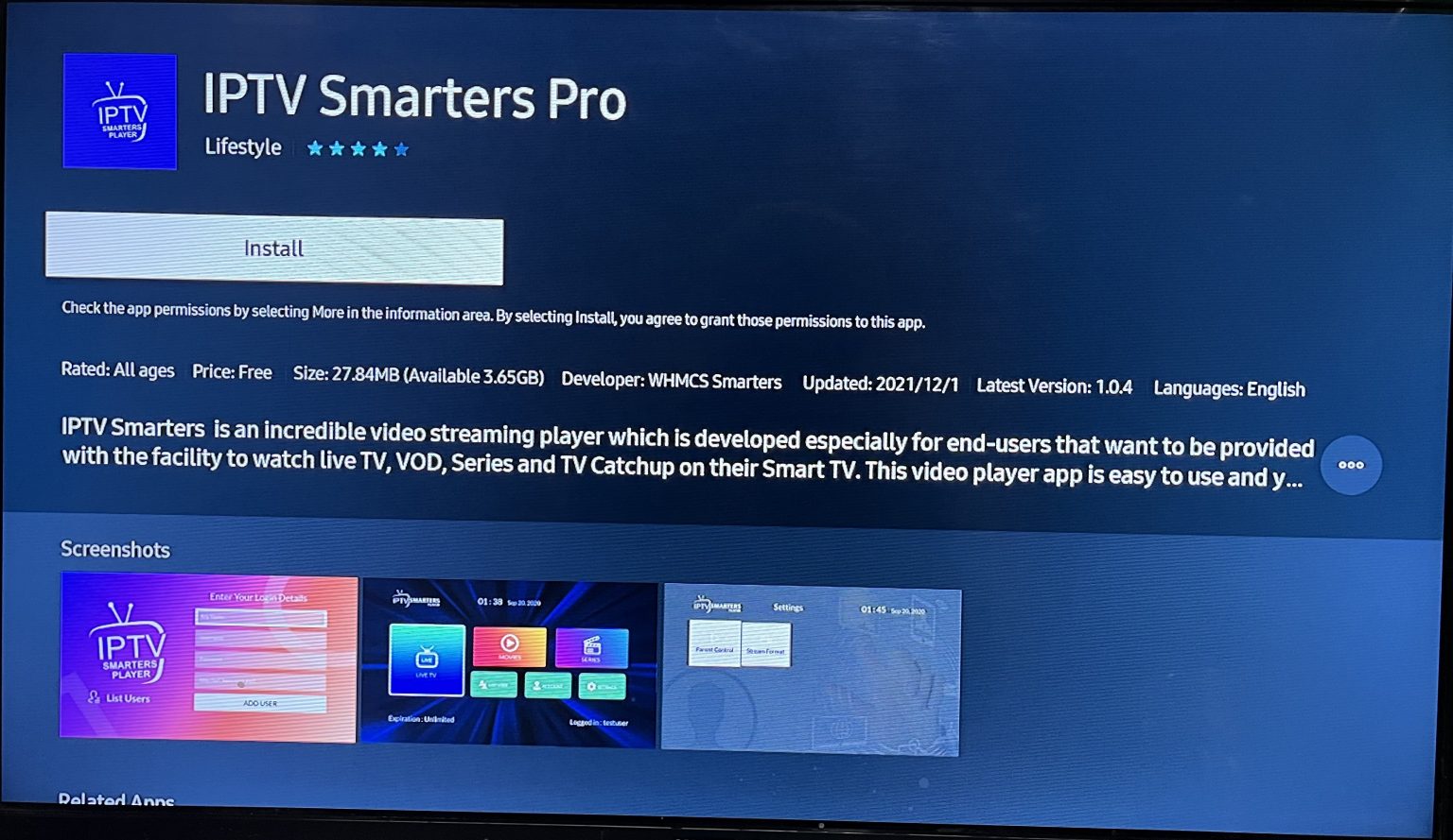 Samsung TV Step 2